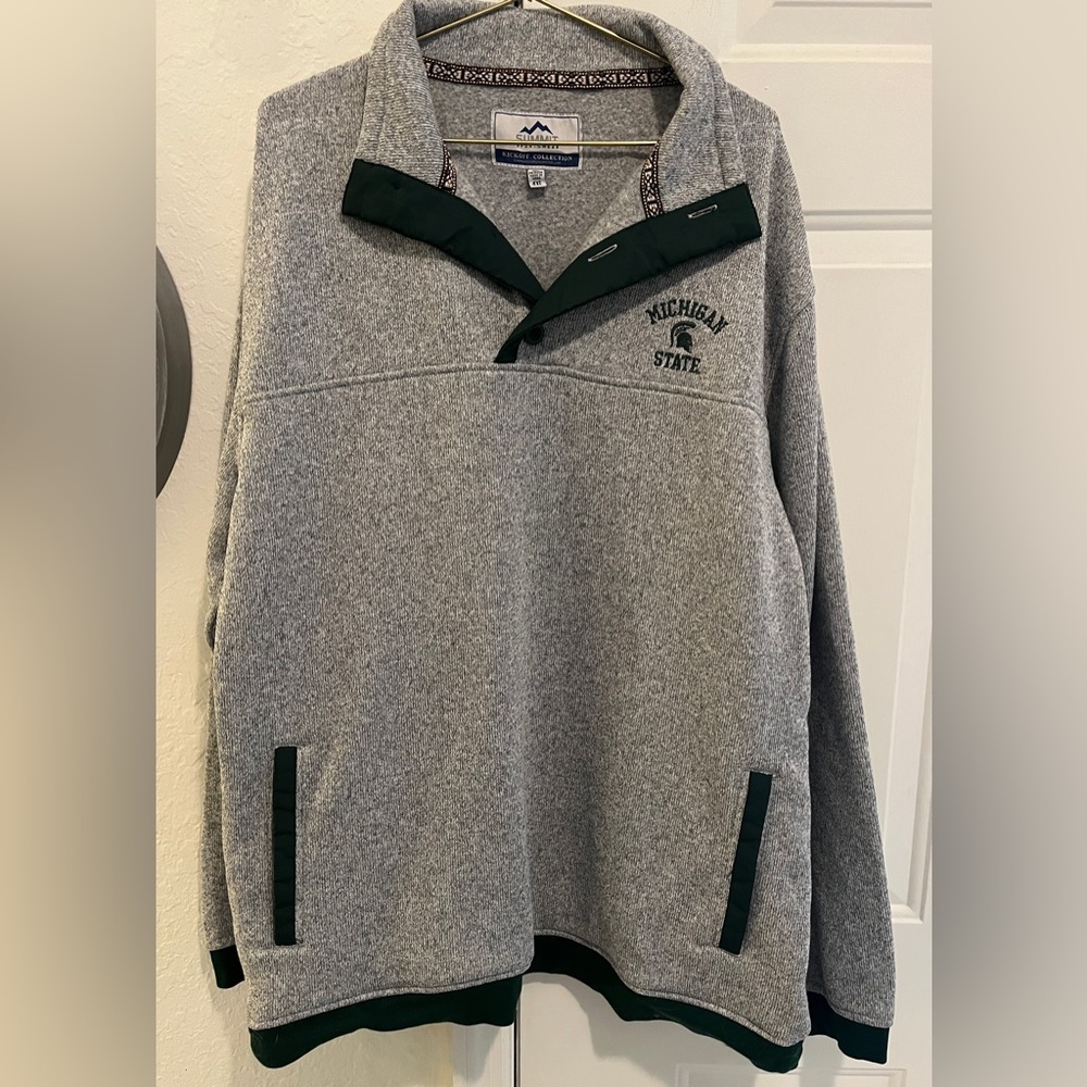 Gray Summit Sportswear Kickoff Collection Michigan State Sweater Mens size 4XL